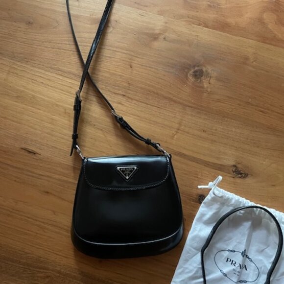 Prada Mini Cleo - Brushed Leather in Black - Excellent Condition - Picture 2 of 6